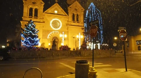 Santa Fe Cathedral Basilica Stock Footage 45560447