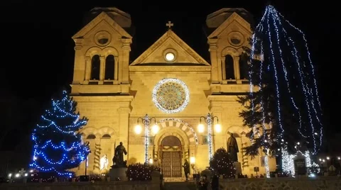 Santa Fe Cathedral Basilica Stock Footage 45561251