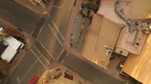 Santa Fe NM Aerial, intersection Stock Footage 66777428