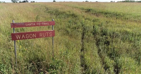 Santa Fe Trail Ruts Stock Footage 119038224