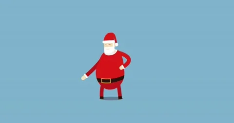 Santa Funny Animation 스톡 동영상 144056370