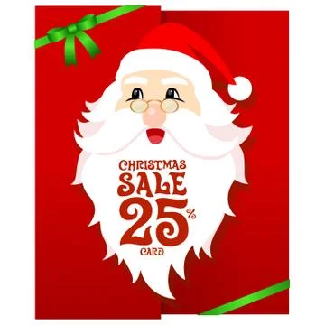 Santa Gift Card Stock Illustration