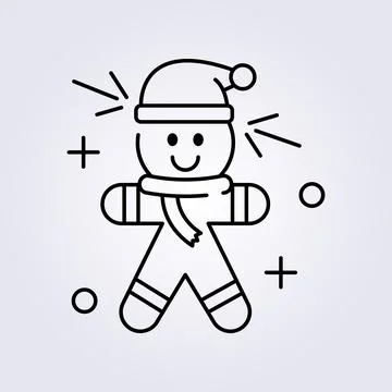 Santa gingerbread icon vector illustration design Stock Illustration