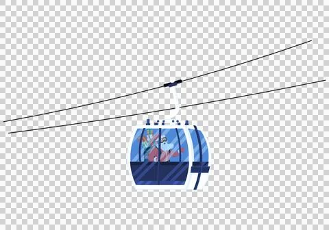 Santa gondola Stock Illustration