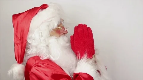 Santa got lost and shouted loudly Stock Footage 80354892