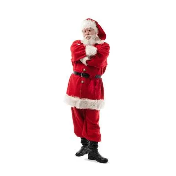 Santa with hands folded Stock Photos