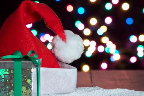 Santa hat background Stock Photos