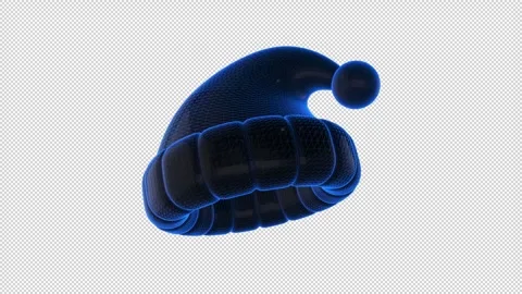 Santa hat Blue Stock Footage 308020180