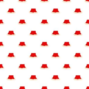 Santa hat festive pattern for christmas design Stock Illustration