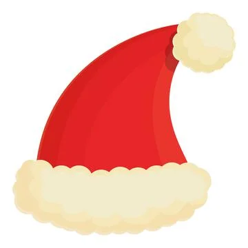 Santa hat icon cartoon vector. Elf holiday Stock Illustration