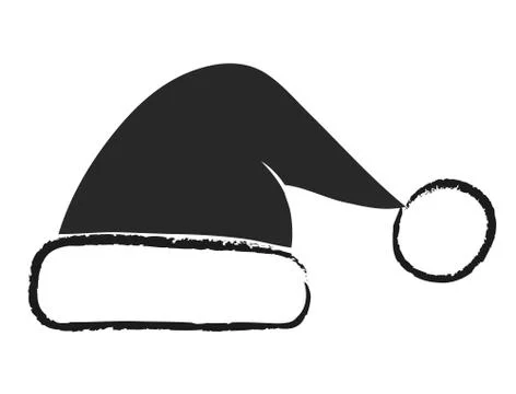 Santa hat icon, stock vector illustration Illustrazione stock