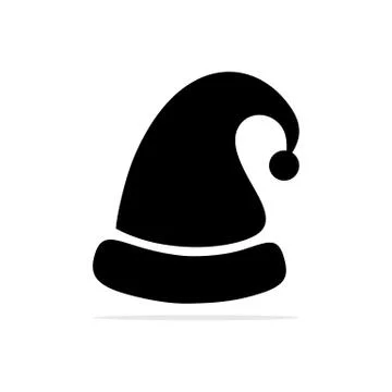 Santa Hat icon. Vector concept illustration for design. Stock Illustration