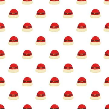 Santa hat pattern for christmas holiday celebration theme Stock Illustration