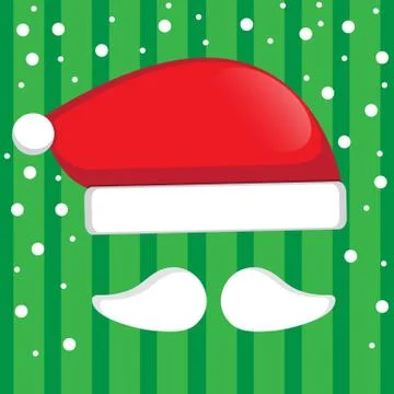 Santa hat vector for christmas. Stock Illustration