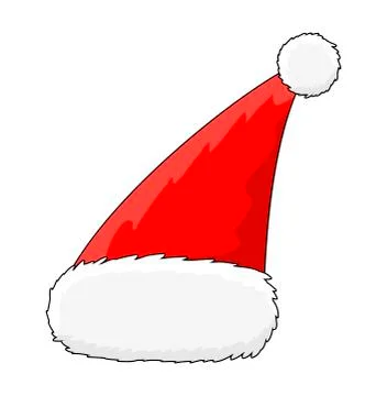 Santa hat vector symbol icon design. Stock Illustration