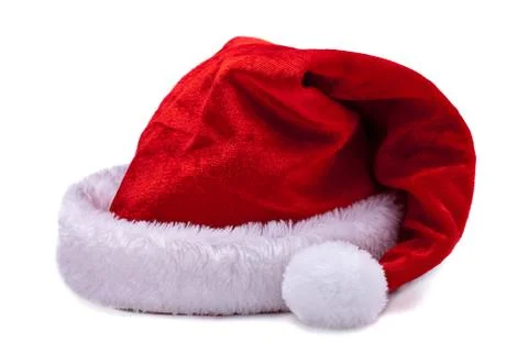 Santa Hat on white background Stock Photos