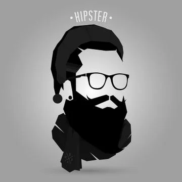 Santa hipster Stock Illustration