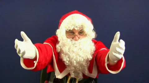 Santa Hug Stock Footage 77676