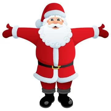 Santa Hug Stock Illustration