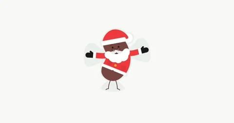 Santa Hugs Animation 스톡 동영상 144056372