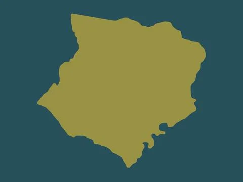 Santa Isabel, Puerto Rico. Solid color shape Illustrazione stock