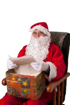 Santa isolated Stock Photos