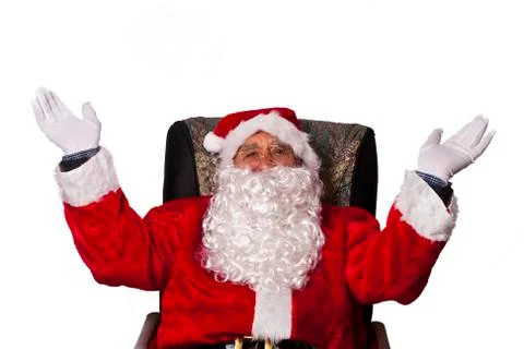 Santa isolated Stock Photos