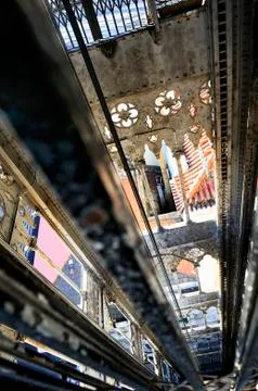 Santa justa elevator in lisbon Stock Photos