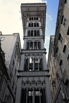 Santa Justa Elevator in Lisbon Foto stock