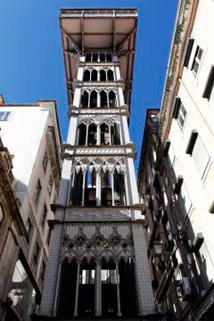 The santa justa elevator Stock Photos
