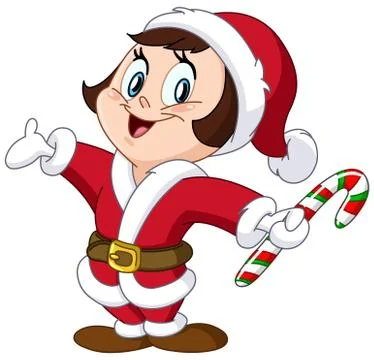 Santa kid Stock Illustration