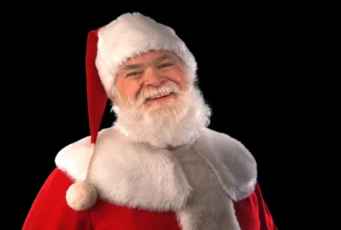 Santa Laughing Close Up Stock Footage 754353