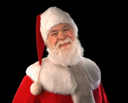 Santa Laughing Close Up Stock Footage 754355