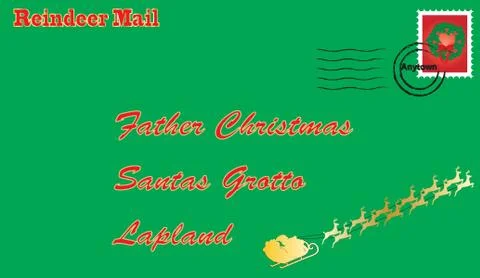 Santa Letter Stock Illustration