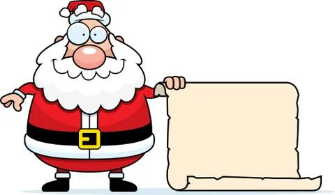 Santa List Stock Illustration
