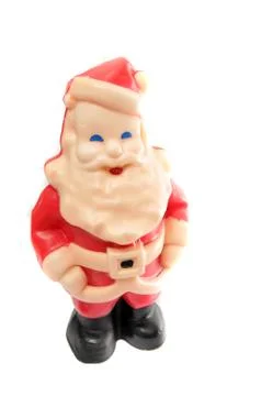 Santa looking up and smiling Stock Photos