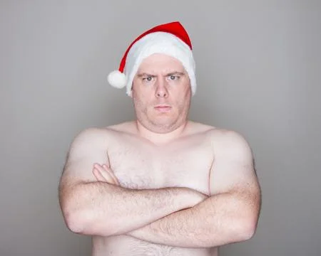 Santa looking at camera Stock Photos