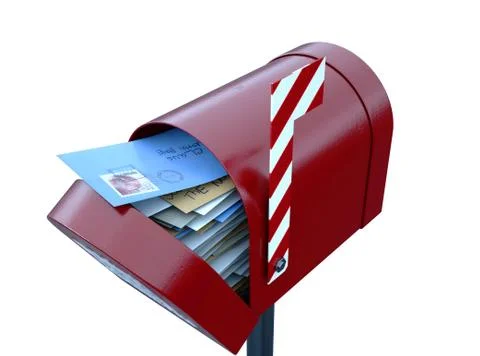 Santa Mailbox Stock Illustration