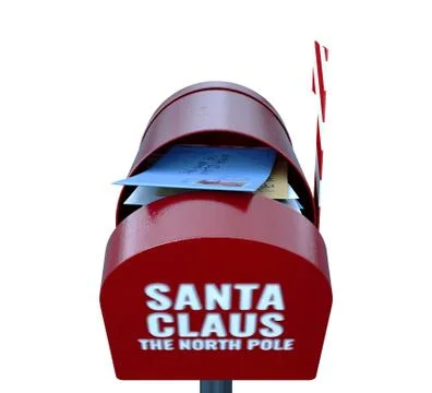 Santa Mailbox Illustrazione stock