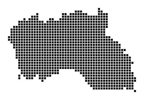 Santa Maria Island map. Map of Santa Maria Island in dotted style. Borders .. Illustrazione stock