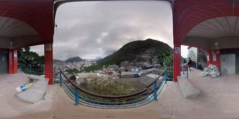 Santa Marta Favela View Rio de Janeiro Brazil 360 VR Stock Footage 94884474