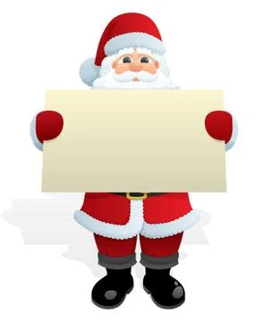 Santa Message Stock Illustration