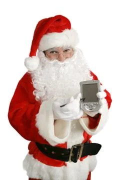 Santa With Message Stock Photos