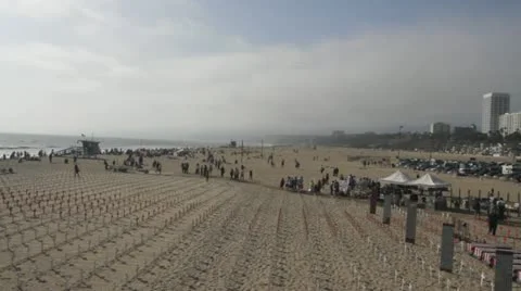 Santa Monica beach Stock-Footage 12033969