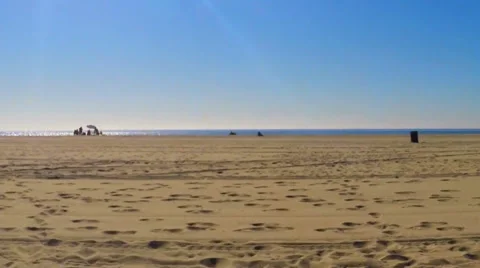 Santa Monica Beach Stock Footage 34086857