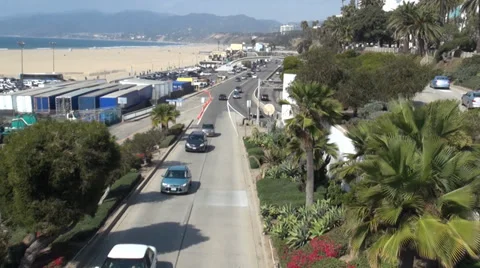Santa Monica beach Stock Footage 37461734