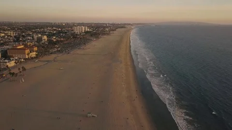 Santa Monica beach Stock Footage 84250016