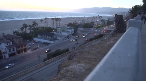Santa Monica beachview Stock Footage 48880274