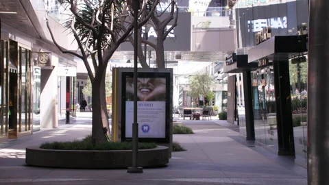 Santa Monica Mall Empty March 2020 Lockdown (1) Stock Footage 168468988