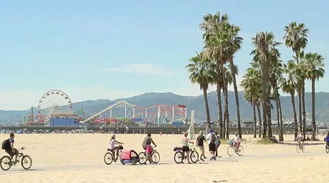 Santa Monica Pier Stock Footage 48148779